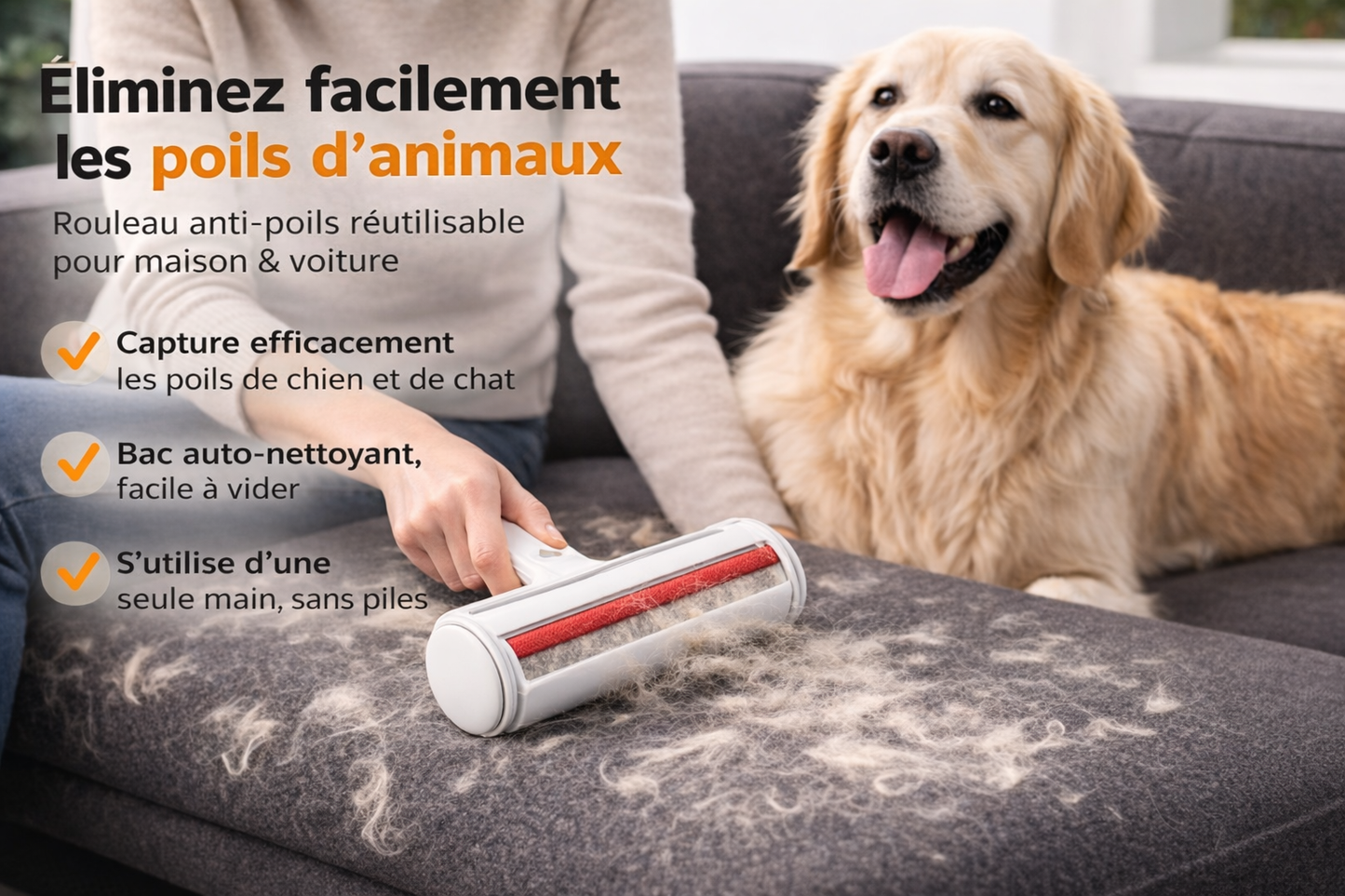 Magic Pet Hair Remover – Effortless & Reusable